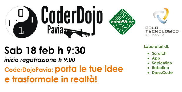 CoderDojo Pavia: porta le tue idee e trasformale in realt