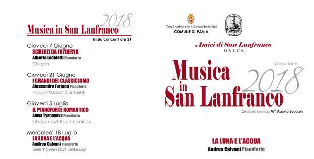 Concerto di pianoforte in San Lanfranco