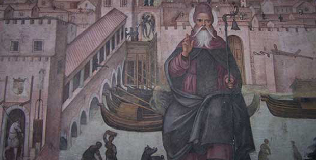 immagine dell'affresco di San Teodoro