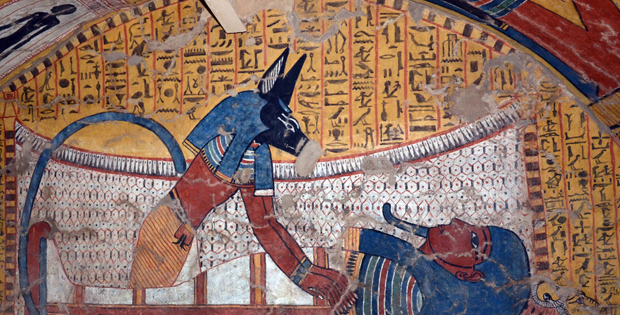 Paricolare di un dipinto egizio