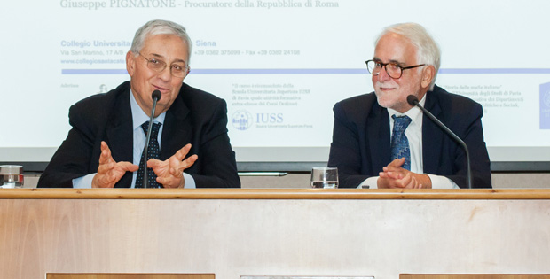 Foto con Giuseppe Pignatone e  Enzo Ciconte