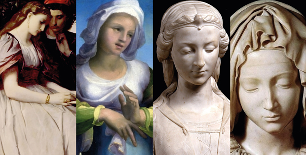 busti rappresentativi di donne nell'era antica