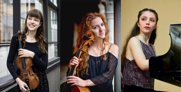 immagine del Trio costituito da Laura Boschker (violino), Erica Piccotti (violoncello), Martina Cons